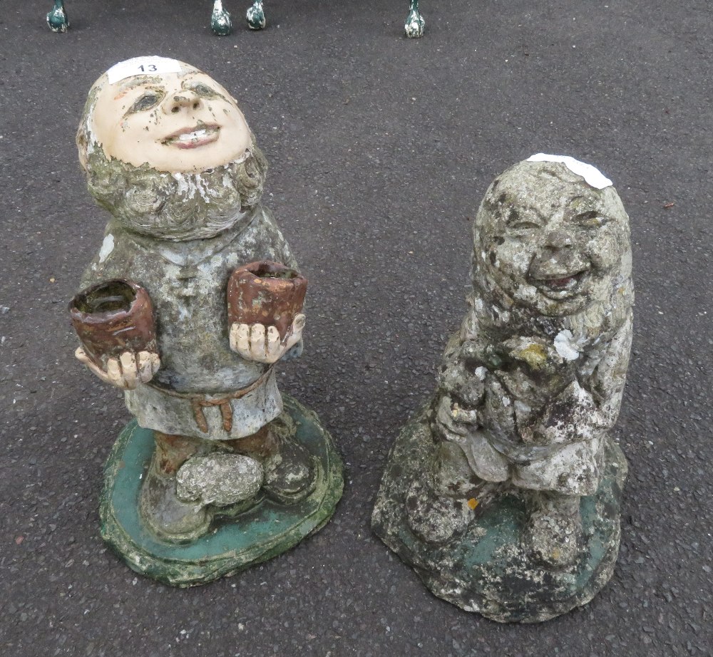 PAIR OF CONCRETE MEN