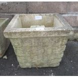 LARGE SQUARE GARDEN PLANTER WITH FEET