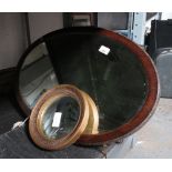 SMALL PORT HOLE MIRROR TOGETHER WITH 4 OTHER MIRRORS