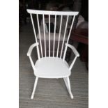 WHITE PAINTED ROCKING CHAIR
