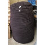 VERY LARGE BLACK FLEECE BOLSTER CUSHION