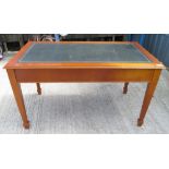 MODERN WRITING DESK WITH LEATHER INSERT