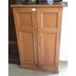 PINE 2 DOOR CUPBOARD WITH INTERNAL SHELVES