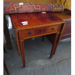 YEW WOOD DROP LEAF PEMBROKE TABLE