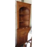 MODERN OAK CORNER UNIT WITH CARVED DECORATION ## key ##