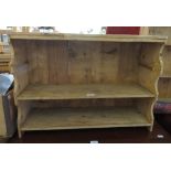 LOW SHAPED PINE SHELVING UNIT