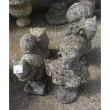 4 GARDEN STATUES TO INCLUDE 2 SQUIRRELS