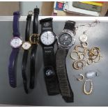 SMALL COLLECTION OF WATCHES & COSTUME JEWELLERY