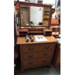 PINE DRESSING TABLE WITH 3 LONG DRAWERS