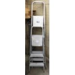 2 METAL STEP LADDERS