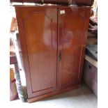 2 DOOR MAHOGANY DRESSING CUPBOARD