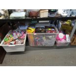 3 BOXES OF ASSORTED TOYS