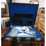 BRIEFCASE CONTAINING MODERN MASONIC ITEMS