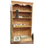 FREESTANDING PINE BOOKCASE