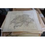 QUANTITY OF VINTAGE MAPS ETC