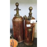2 COPPER SYPHONS