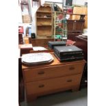 MID CENTURY DRESSING TABLE OF 2 LONG DRAWERS