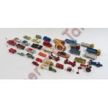 A small collection of play worn die cast including Corgi and others