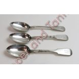 A collection of silver fiddle pattern flatware, of various dates and makers, mainly antique,