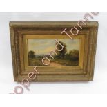 G A Boyle (19th Century) - On Stanmore Marsh, oil on canvas, signed, titled in black on slip, in