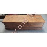 A 19th Century elm blanket chest 138cms wide 41cms high