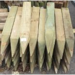 34 WOODEN STAKES