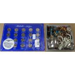 AUSTRALIAN 200 YEARS COIN SET & COSTUME JEWELLERY