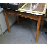 FORMICA TABLE WITH SINGLE DRAWER