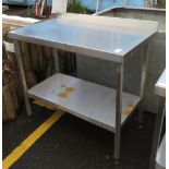 STAINLESS STEEL KITCHEN WORK TOP UNIT