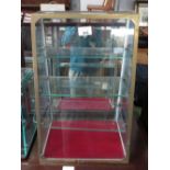 BRASS MOUNTED SEAL DISPLAY CABINET