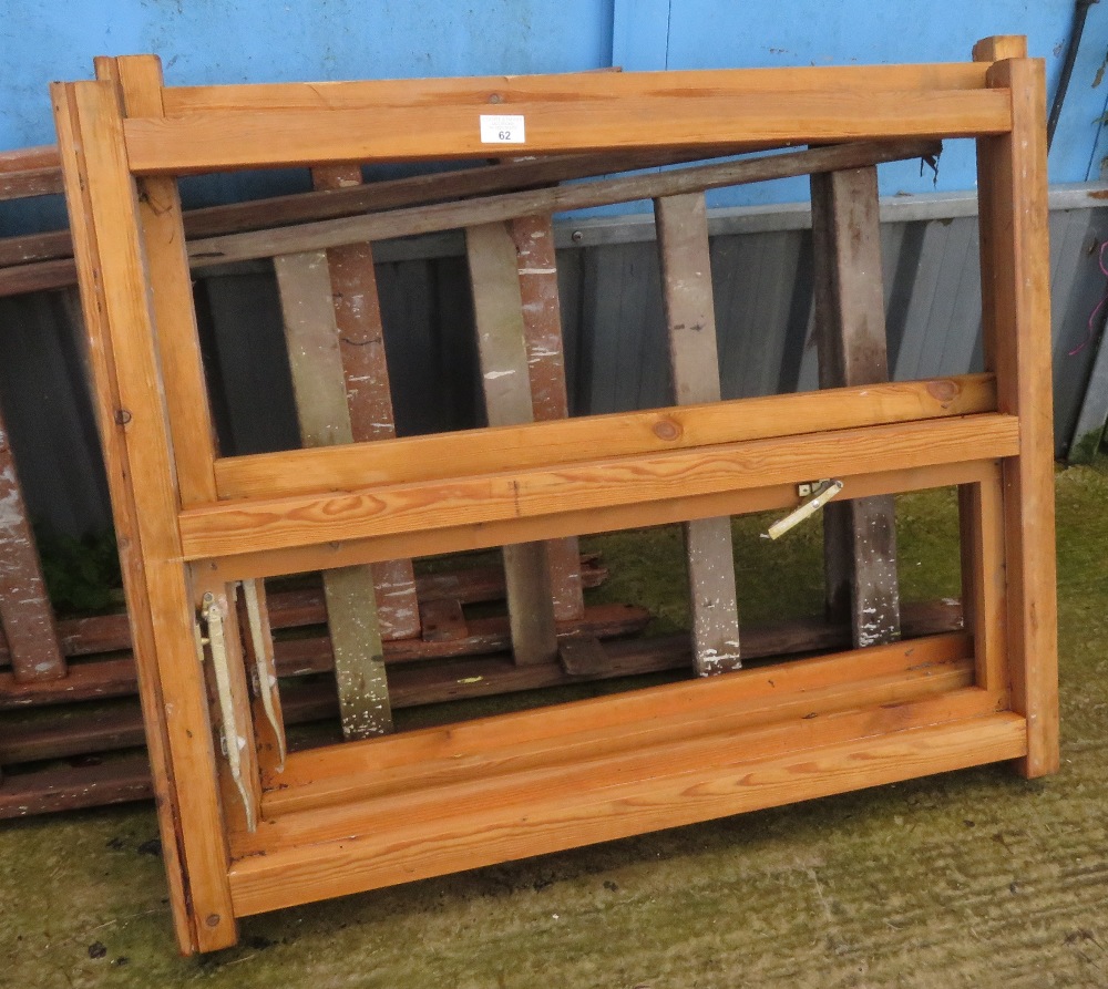 2 PINE WINDOW FRAMES