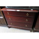 STAG MINSTREL CHEST OF 3 DRAWERS