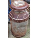 GALVANISED MILK CHURN