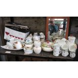 DARTINGTON CRYSTAL WINE GLASSES, MASONS CERAMICS ETC