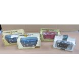SET OF 3 WILTSHIRE TIMES LESNEY LTD EDITION MODELS AND TWININGS TEA VAN