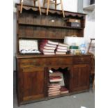 STAINED PINE DRESSER