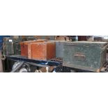 5 WOODEN CRATES WITH HAND TOOLS