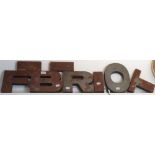 8 VINTAGE /INDUSTRIAL METAL LETTERS