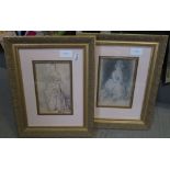 2 REPRODUCTION PORTRAITS OF LADIES