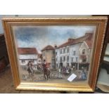 HUNTING RELATED PASTEL SIGNED S IRVING