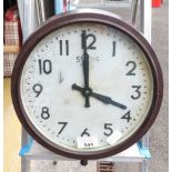 A SMITHS BAKELITE WALL CLOCK