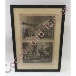 After William Hogarth, an engraved sheet The Committee" 54cms x 35cms framed"
