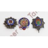 A Royal Masonic Institute for Girls silver and enamel badge; with two other silver and enamel
