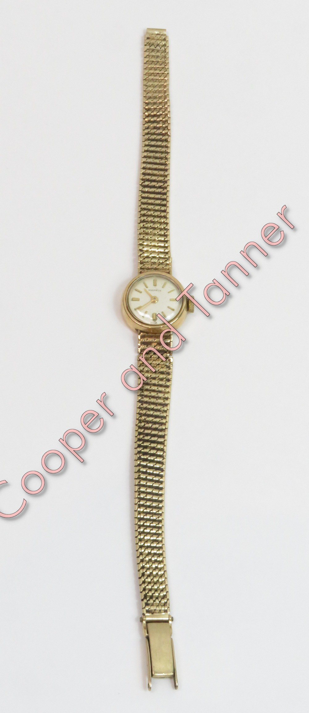 Mappin, a lady's mechanical 9 carat gold bracelet watch, 16 g gross - Image 2 of 2