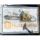 METAL HUSQVARNA ADVERTISING SIGN