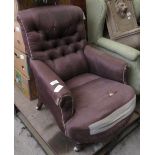 BUTTON BACK UPHOLSTERED CHAIR