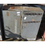 2 METAL WORKSHOP CUPBOARDS