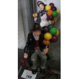 ROYAL DOULTON THE BALLOON MAN & BIDDY PENNY FARTHING