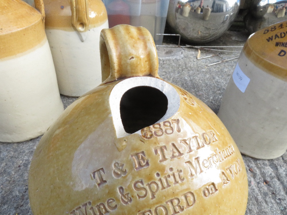 LARGE COLLECTION OF EARTHENWARE WITH LOCAL NAMES SUCH AS WINE & SPRIRIT MERCHANTS BRADFORD ON - Image 3 of 14