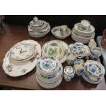 COLLECTION OF MASONS PART TEA SERVICE & PART DINNER SERVICE
